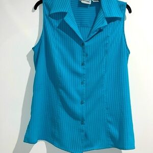 Joanna teal top. Size large.